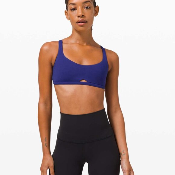 Lululemon Free to be Bra Wild Peak Light Support, A/B Cup, Colour Larkspur, Sz 8 - Picture 11 of 13